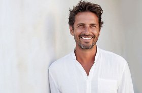 Handsome, smiling man with attractive teeth