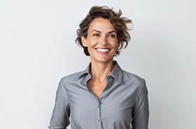 Portrait of smiling, confident middle-aged woman