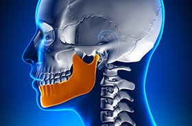graphic of jaw in pain