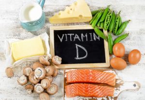 Arrangement of various foods that contain vitamin D in Lebanon